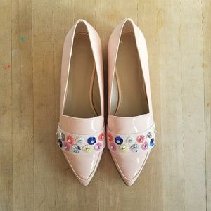 Dazzling Pink Pointy Toe Flats